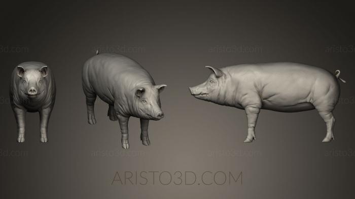 Animal figurines (STKJ_0387) 3D model for CNC machine